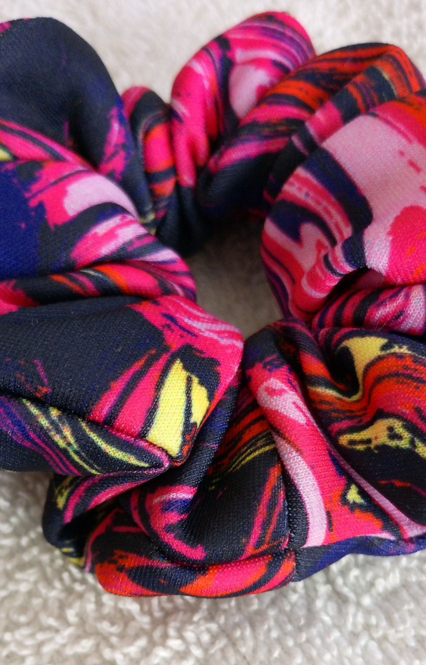 Pink Swirl Small Scrunchie