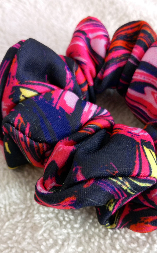 Pink Swirl Small Scrunchie
