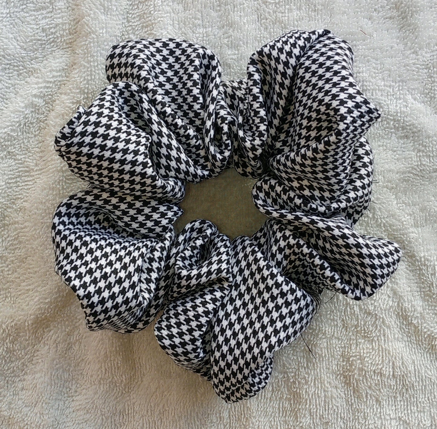 Black and White Scrunchie