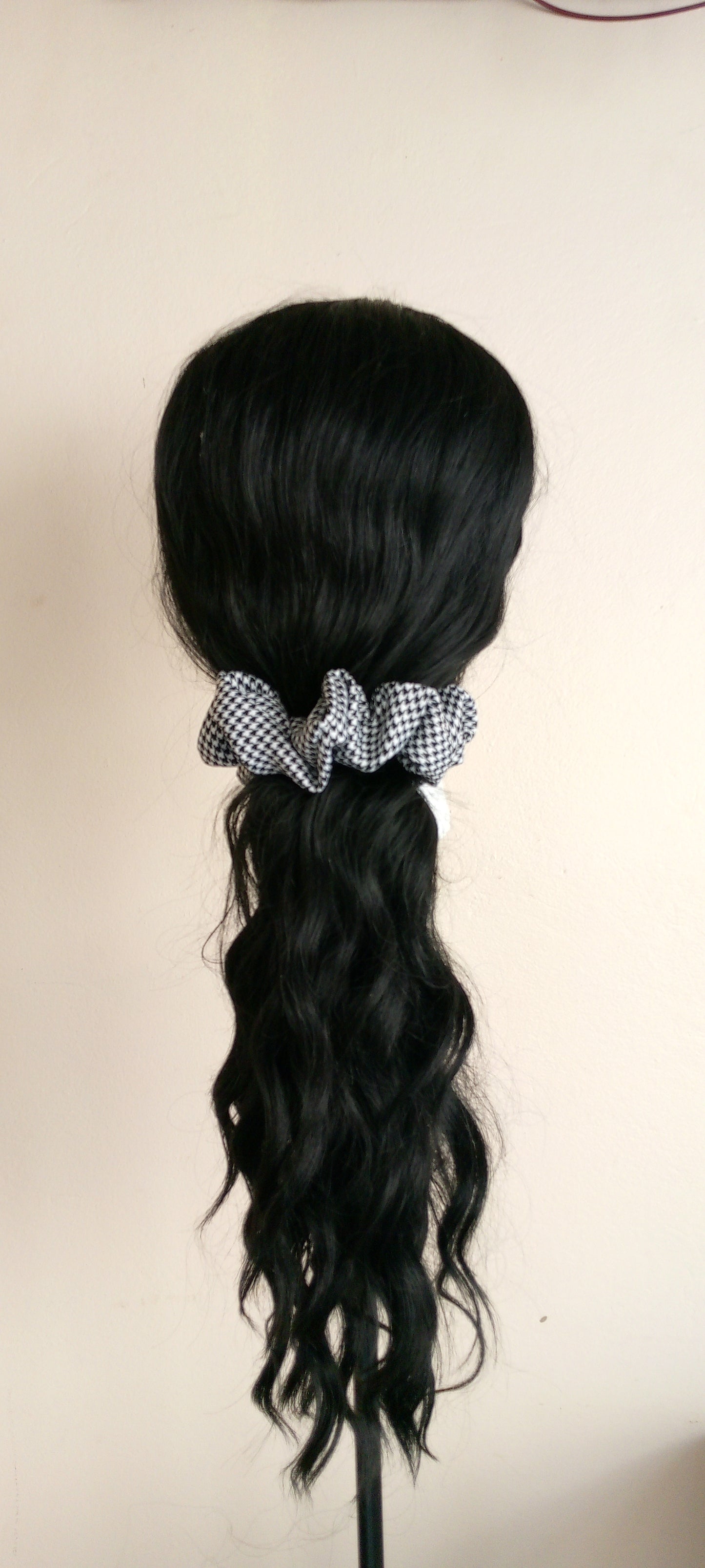 Black and White Scrunchie