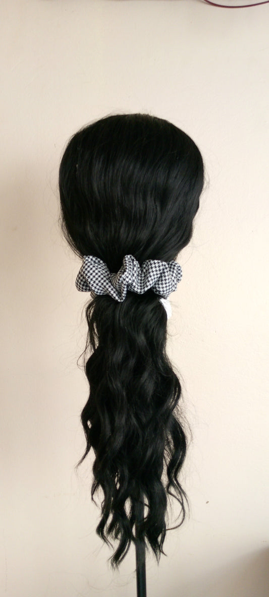 Black and White Scrunchie