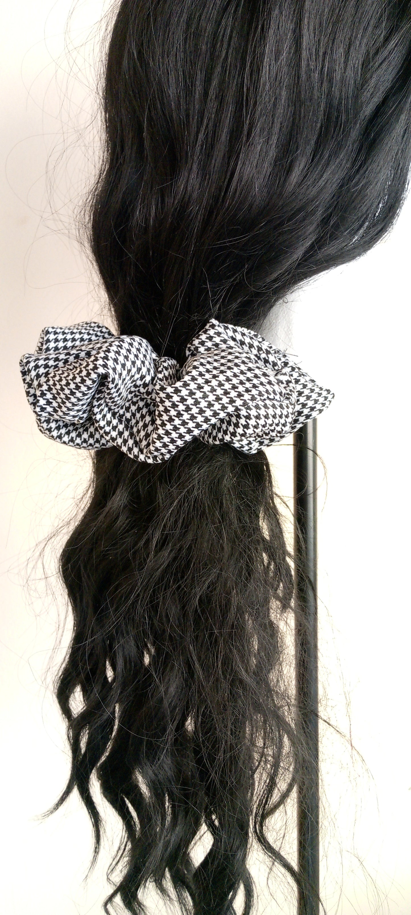 Black and White Scrunchie
