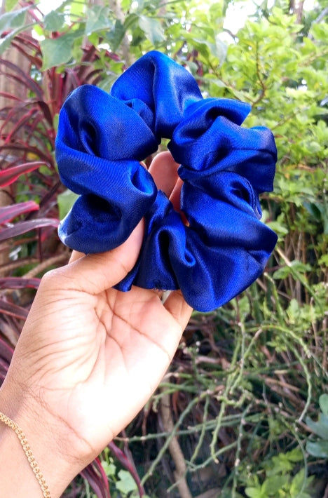 Navy Blue Medium Scrunchie